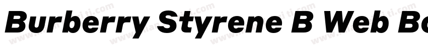 Burberry Styrene B Web Bold Regular字体转换